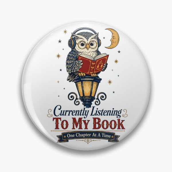 Item preview, Currently Listening to My Book Owl Audiobook Reader Design designed and sold by Passionread.