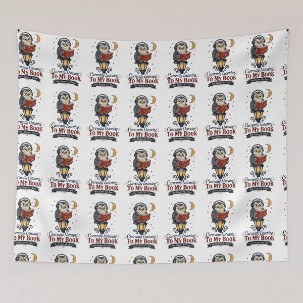 Item preview, Currently Listening to My Book Owl Audiobook Reader Design designed and sold by Passionread.