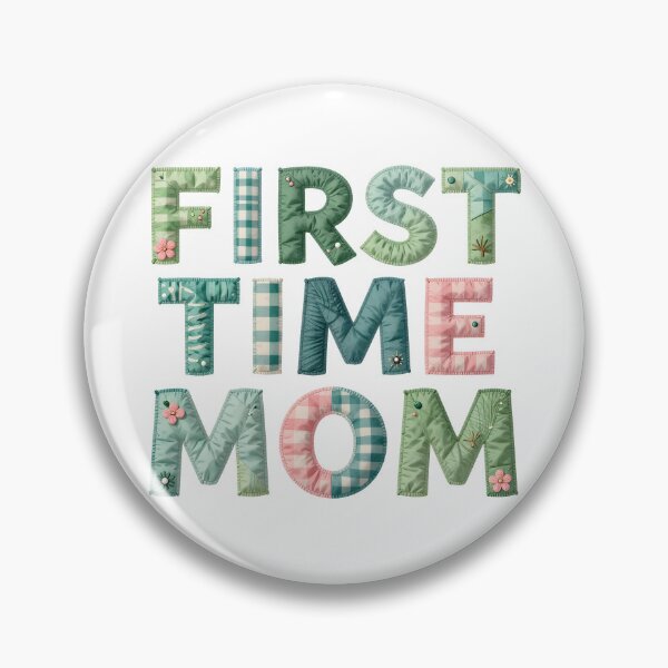 Item preview, FIRST TIME MOM - IN FAUX LETTERING designed and sold by AlexOBrienArt.