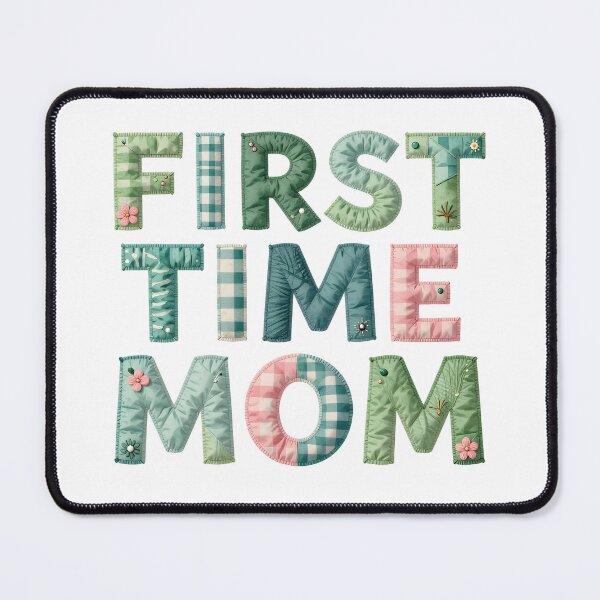 Item preview, FIRST TIME MOM - IN FAUX LETTERING designed and sold by AlexOBrienArt.