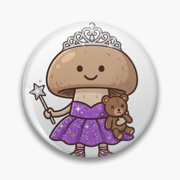 Item preview, Mushroom Princess — Cute Kawaii Mushroom Princess Food Art | Conditioned For Kindness designed and sold by monolithstudio.