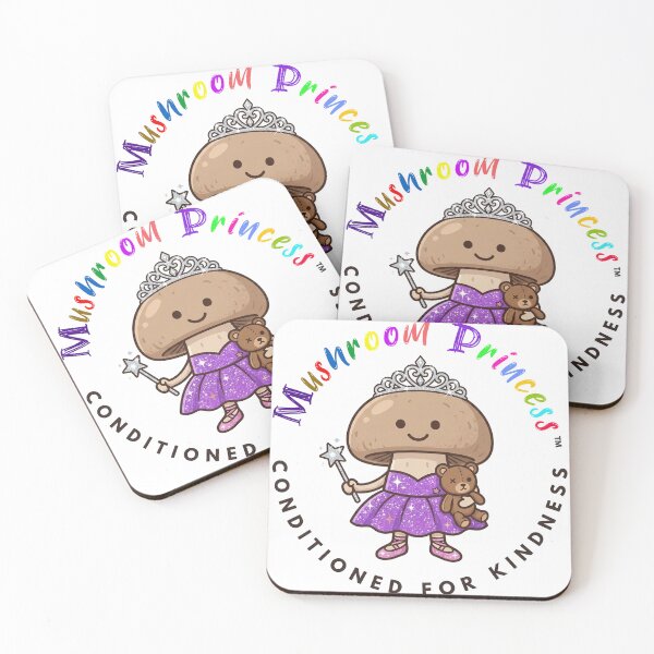 Item preview, Mushroom Princess — Cute Kawaii Mushroom Princess Food Art | Conditioned For Kindness designed and sold by monolithstudio.