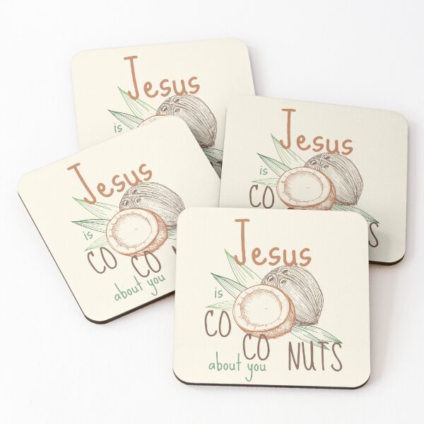 Item preview, Coconuts About You Jesus Loves Co Co Nuts Tropical Drink Beach Summer Cocktail designed and sold by Forevermore.