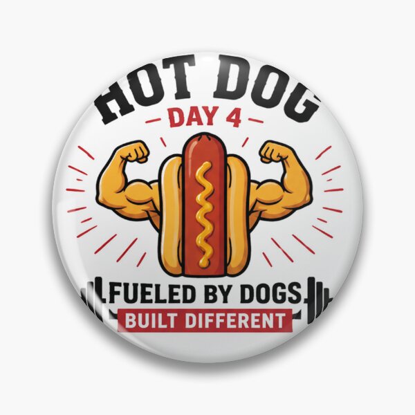 Item preview, hot dog day food humour designed and sold by  Mudikeys.