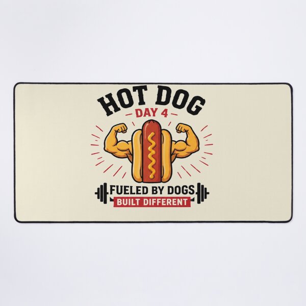 Item preview, hot dog day food humour designed and sold by Mudikeys.