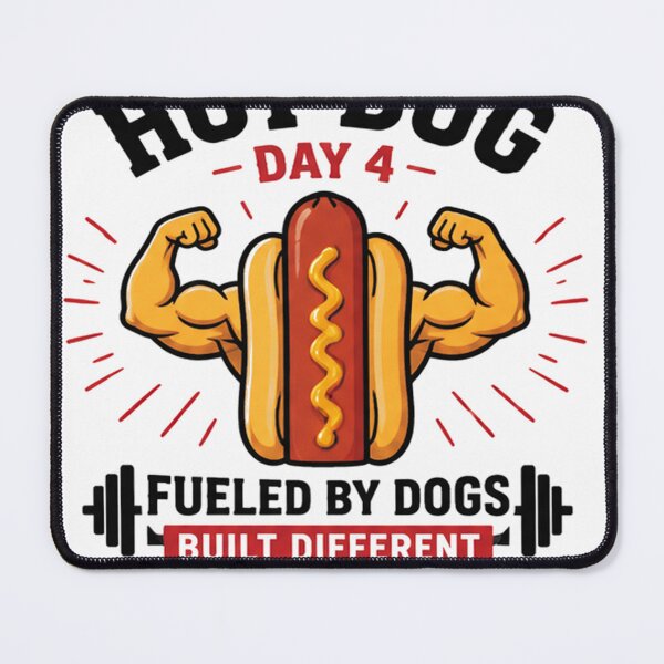 Item preview, hot dog day food humour designed and sold by  Mudikeys.