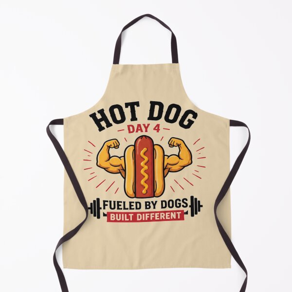 Item preview, hot dog day food humour designed and sold by Mudikeys.