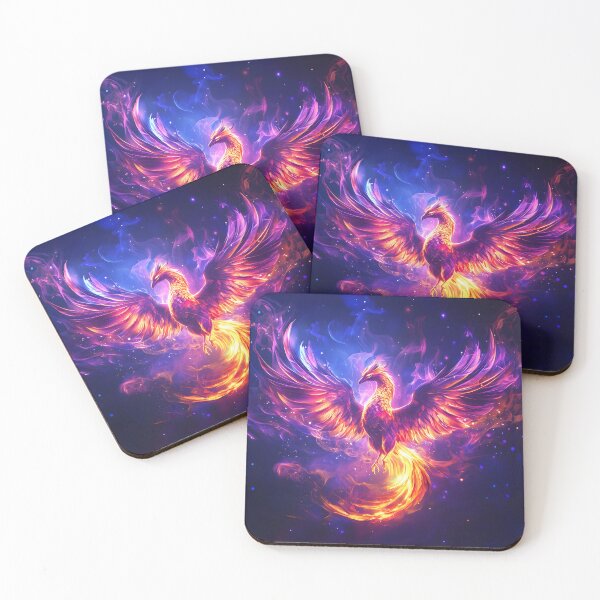 Item preview, Fénix de fuego y alas moradas designed and sold by Checho30.