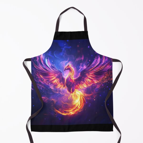 Item preview, Electric purple and fire phoenix illustration designed and sold by Checho30.