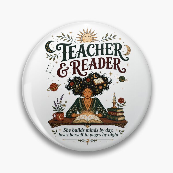 Artikelvorschau, Teacher and Reader Boho Book Lover Design for Educators entworfen und verkauft von Passionread.