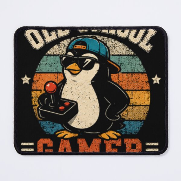 Item preview, Penguin Gamer Vintage Retro Arcade T-Shirt | Old School Gamer Penguin designed and sold by Stammstamp.