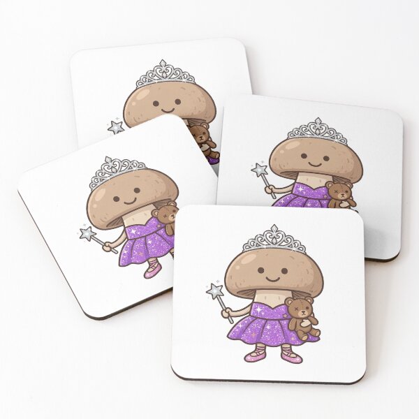 Item preview, Mushroom Princess — Cute Kawaii Mushroom Princess Food Art | Conditioned For Kindness designed and sold by monolithstudio.