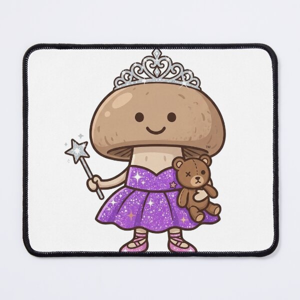 Item preview, Mushroom Princess — Cute Kawaii Mushroom Princess Food Art | Conditioned For Kindness designed and sold by monolithstudio.
