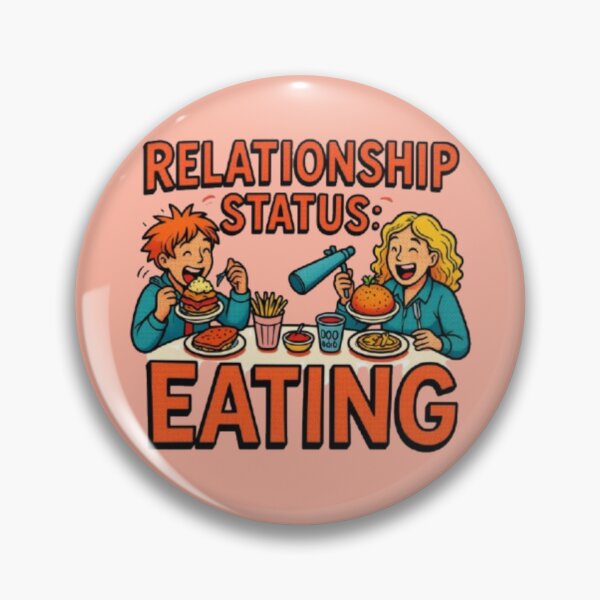 Item preview, Relationship Status Eating Orange Typography Print designed and sold by Miheerala.