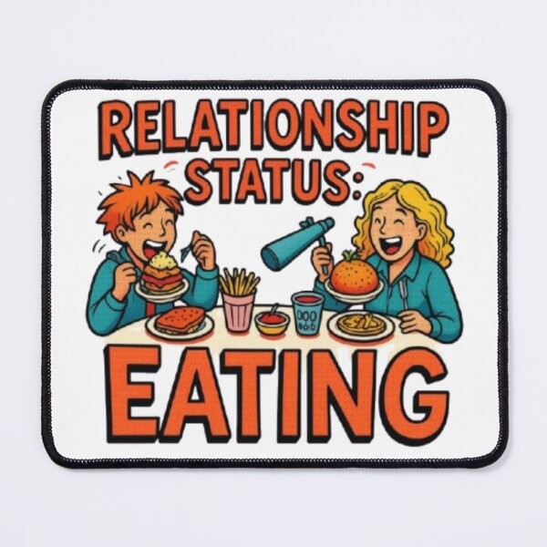 Item preview, Relationship Status Eating Orange Typography Print designed and sold by Miheerala.