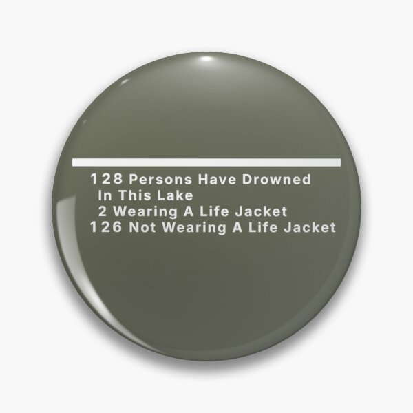 Item preview, 128 Persons Have Drowned Warning Sign designed and sold by nbcryptid.