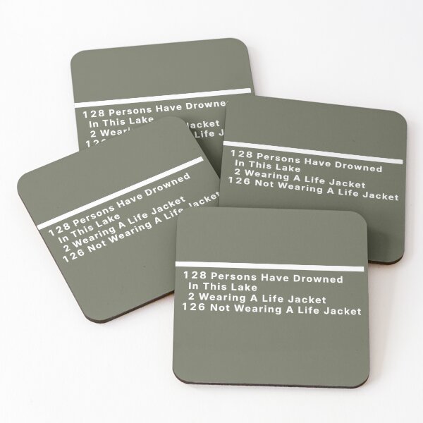 Item preview, 128 Persons Have Drowned Warning Sign designed and sold by nbcryptid.