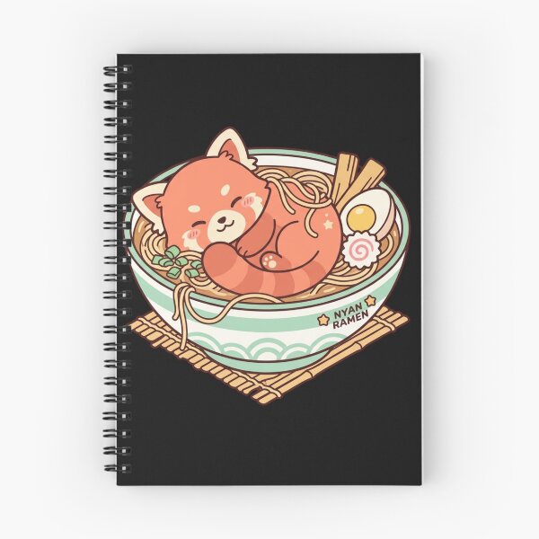 Item preview, Cozy Red Panda Nyan Ramen Bowl designed and sold by MagsMarC.