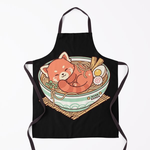 Item preview, Cozy Red Panda Nyan Ramen Bowl designed and sold by MagsMarC.