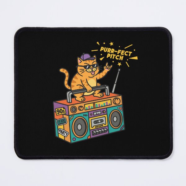 Item preview, Retro Boombox Cat Vintage 90s Cartoon For Music Cat Lover designed and sold by roarsomethings.