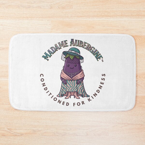 Item preview, Madame Aubergine — Cute Sophisticated Eggplant Kawaii Food Art | Conditioned For Kindness designed and sold by monolithstudio.