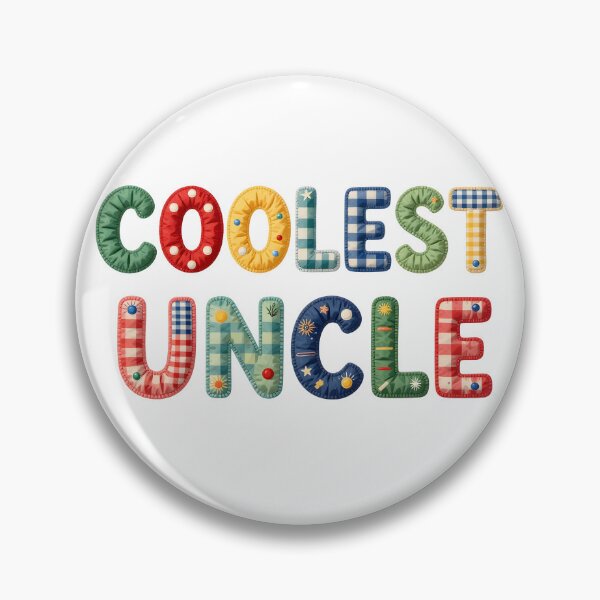 Item preview, COOLEST UNCLE - IN COLORFUL FAUX LETTERING designed and sold by AlexOBrienArt.