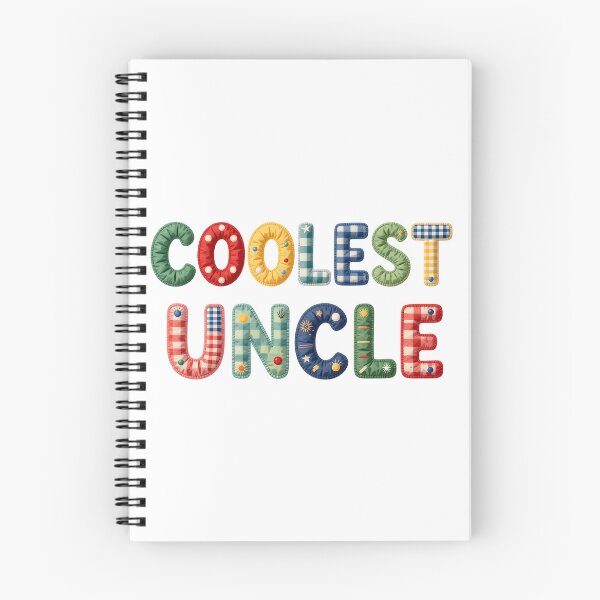 Item preview, COOLEST UNCLE - IN COLORFUL FAUX LETTERING designed and sold by AlexOBrienArt.