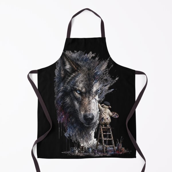 Item preview, Sheep Painting a Wolf Portrait designed and sold by CyrilloArt.