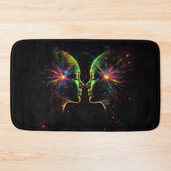 Item preview, Gemini zodiac cosmic twins illustration designed and sold by Checho30.