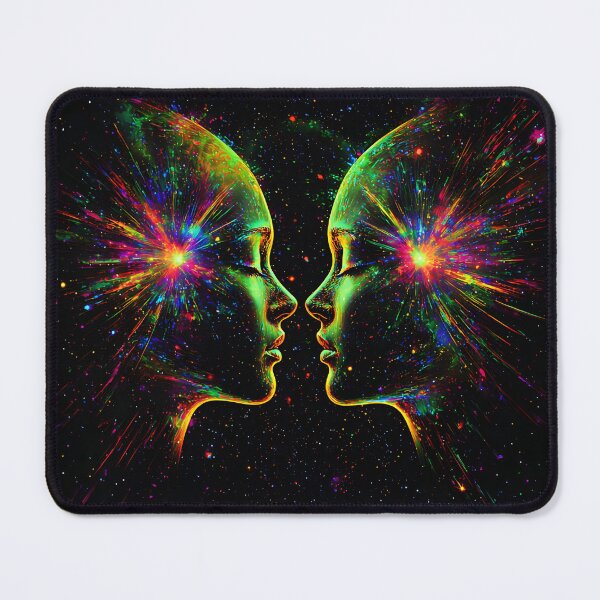 Item preview, Gemini zodiac cosmic twins illustration designed and sold by Checho30.