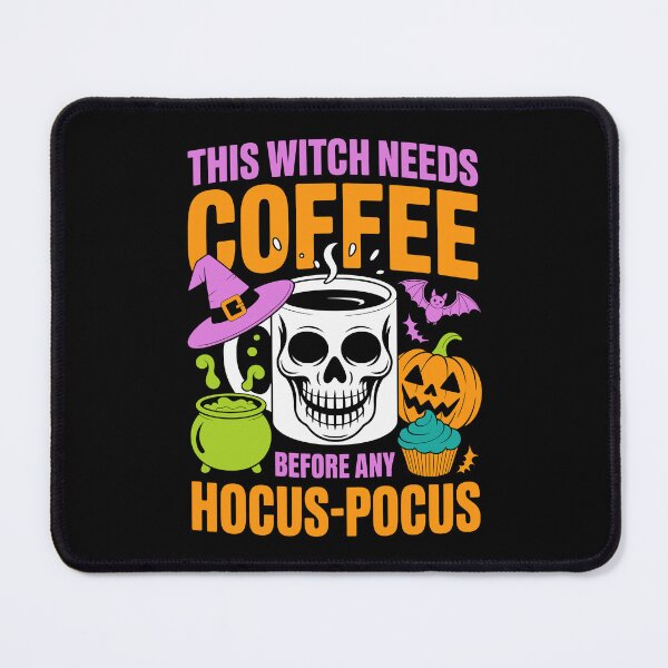 Item preview, THIS WITCH NEEDS COFFEE BEFORE ANY HOCUS‑POCUS designed and sold by jkrphoto.