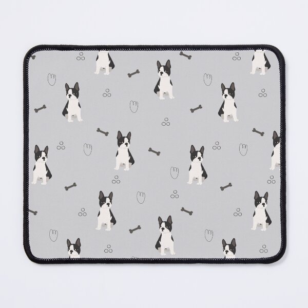 Item preview, Minimalist Flat Design Boston Terrier Dog Grey Pattern designed and sold by svitlaarty.