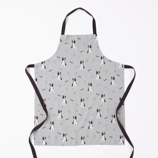 Item preview, Minimalist Flat Design Boston Terrier Dog Grey Pattern designed and sold by svitlaarty.