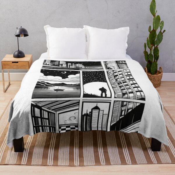Item preview, Architecture - Graphic Novel Style Panel Grid, Urban Black and White Aesthetic designed and sold by Reverso-Design.