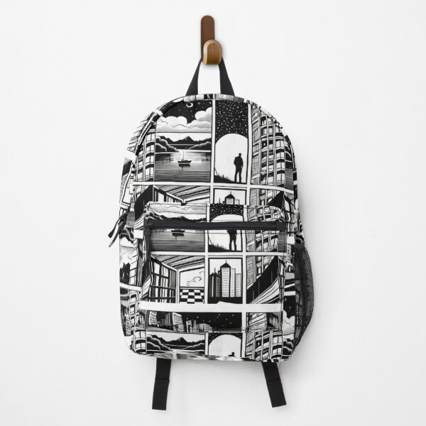Item preview, Architecture - Graphic Novel Style Panel Grid, Urban Black and White Aesthetic designed and sold by Reverso-Design.