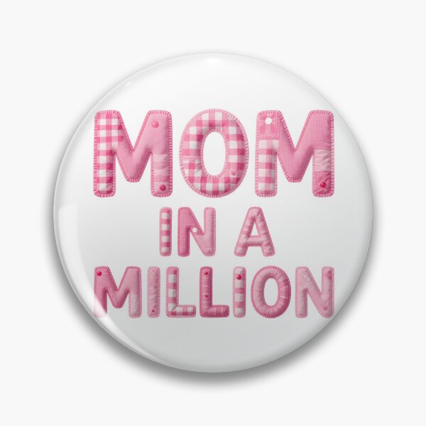 Item preview, MOM IN A MILLION - IN PINK FAUX LETTERING designed and sold by AlexOBrienArt.
