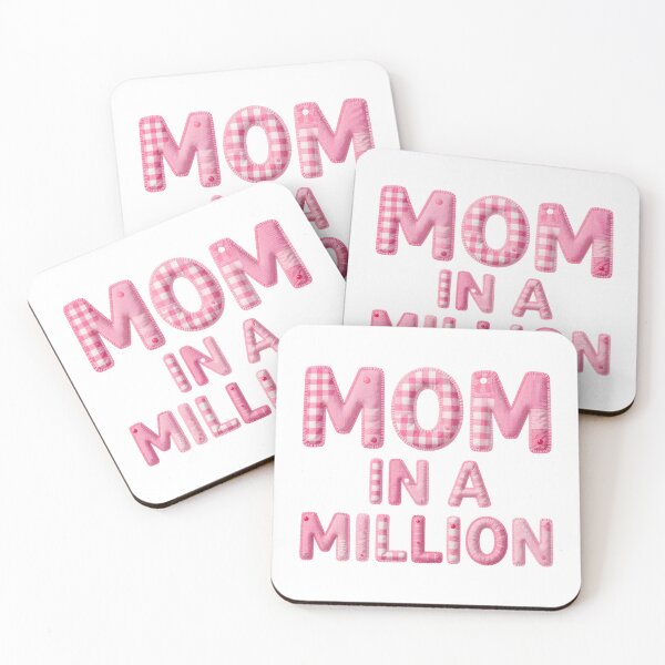 Item preview, MOM IN A MILLION - IN PINK FAUX LETTERING designed and sold by AlexOBrienArt.