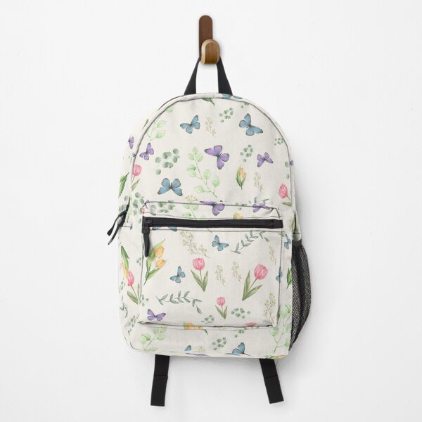 Item preview, Cream Tulip Garden Watercolor Floral Pattern designed and sold by Formvia Studio.