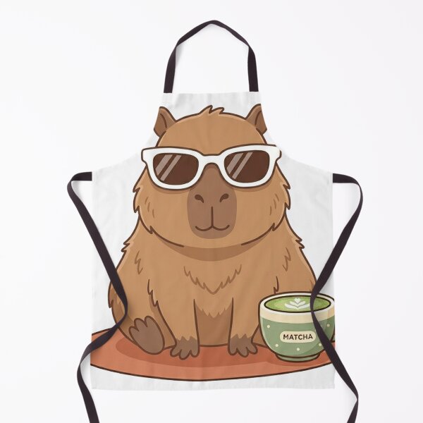 Item preview, Capybara Sunglasses Matcha Latte Aesthetic designed and sold by The Cozy Chapter.