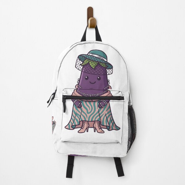 Item preview, Madame Aubergine — Cute Sophisticated Eggplant Kawaii Food Art | Conditioned For Kindness designed and sold by monolithstudio.