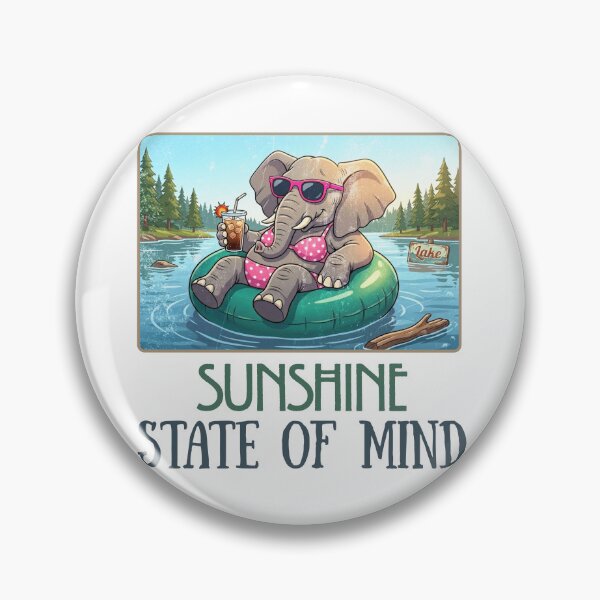 Item preview, Summer Sunshine State of Mind - Preppy Elephant Lake  designed and sold by LAJdesigns.