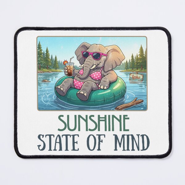 Item preview, Summer Sunshine State of Mind - Preppy Elephant Lake  designed and sold by LAJdesigns.