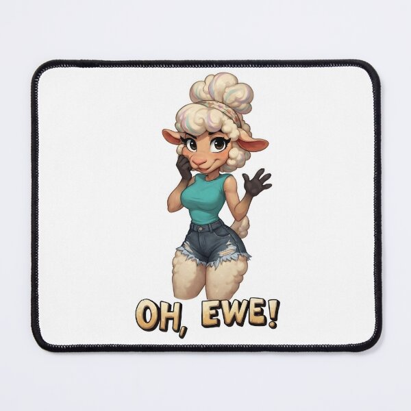 Item preview, OH EWE! Cute Cartoon Sheep Girl designed and sold by Trevor Cutler.