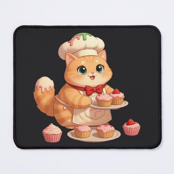Item preview, Cute Baker Cat Cupcake Design designed and sold by Moody Vibes Studio.