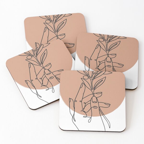 Item preview, Line Art Hand Botanical Olive Branch designed and sold by The Cozy Chapter.