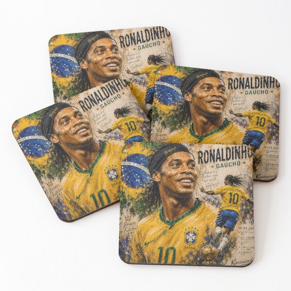 Item preview, Ronaldinho Magic | Brazilian Football Legend Portrait designed and sold by ArtistrySky.