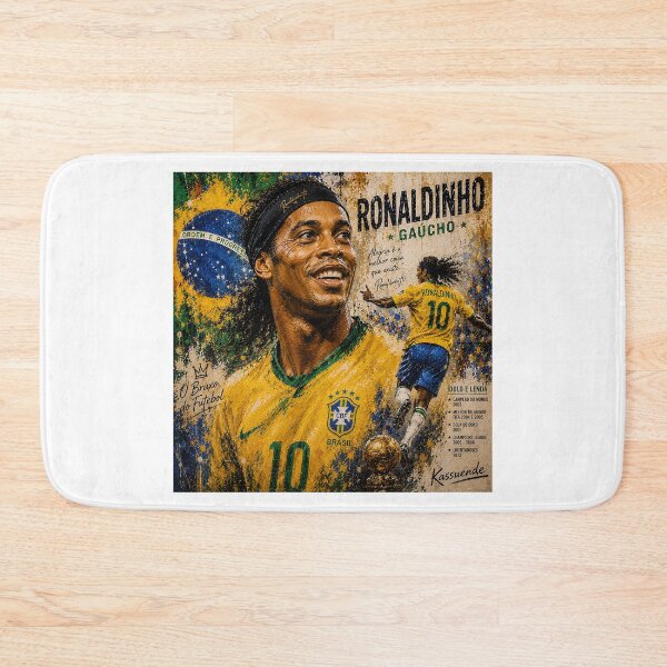 Item preview, Ronaldinho Magic | Brazilian Football Legend Portrait designed and sold by ArtistrySky.