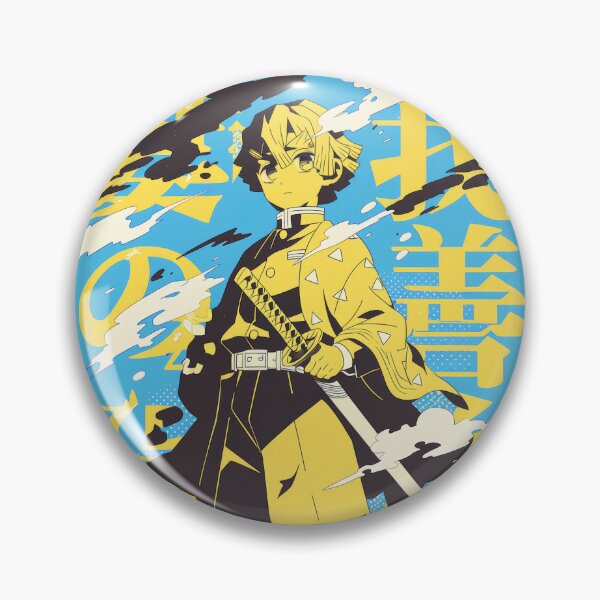 Item preview, Duotone Zenitsu Blue Lime Berry  designed and sold by AnimeArsenalPrints.