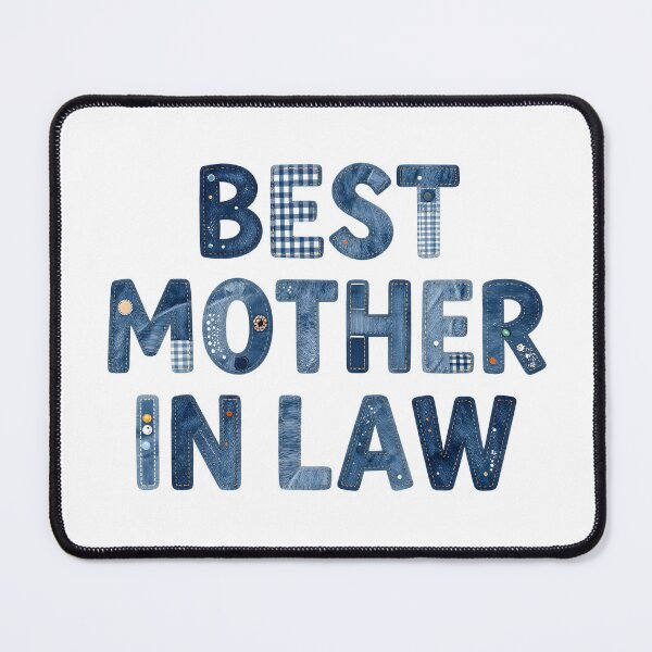 Item preview, BEST MOTHER IN LAW - IN FAUX LETTERING designed and sold by AlexOBrienArt.