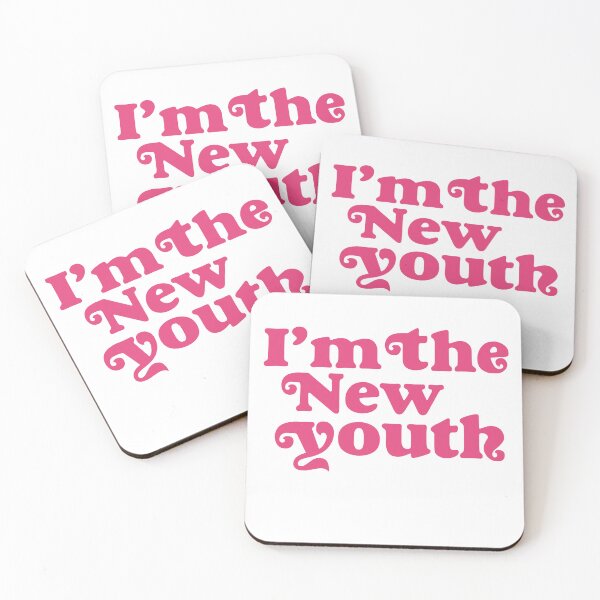 Item preview, I'm The New Youth Bold Retro Pink Typography T-Shirt designed and sold by Atique Creations.
